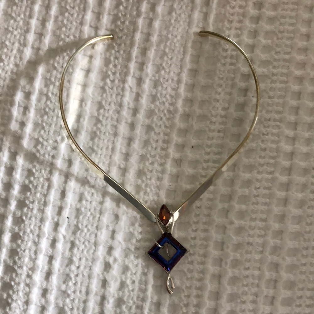 Silver Swarovski necklace